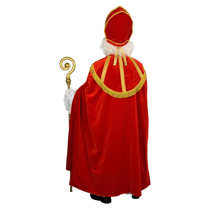 Costume d'évêque: Manteau,Robe, Mitre, Echarpe, rouge