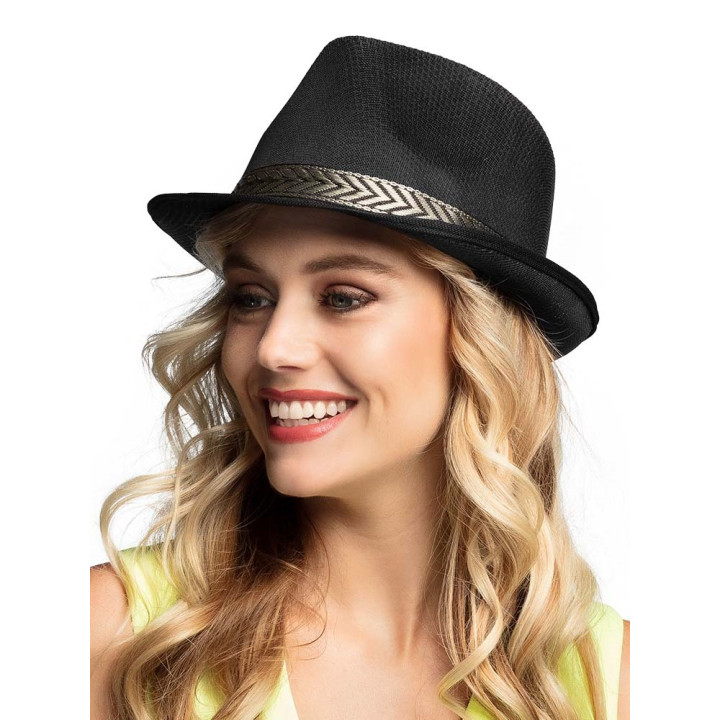 Trilby Fedora Hat, black