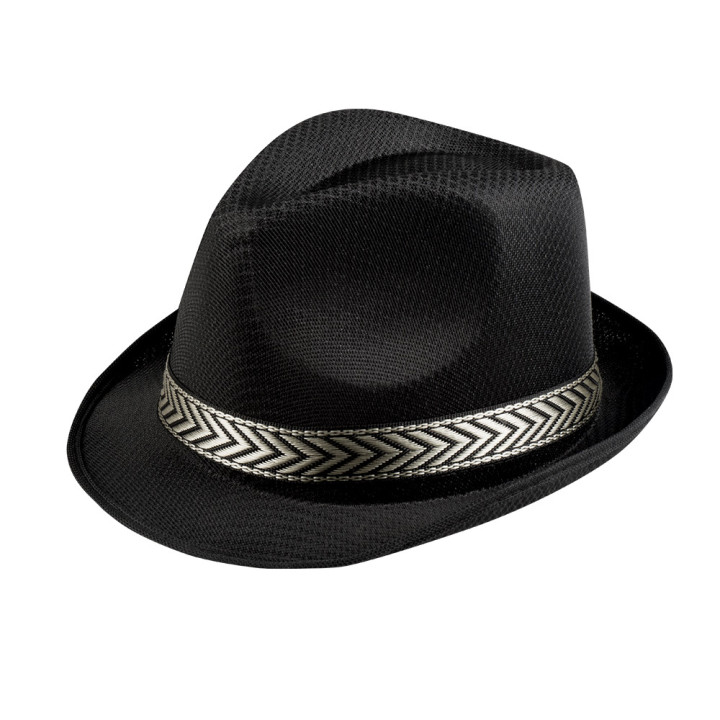 Chapeau Fedora Trilby, noir