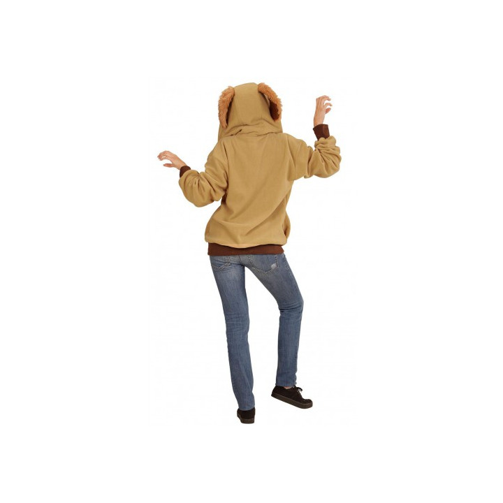 Veste chien avec capuche: unisexe, marron